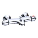 MITIGEUR BAIN/DOUCHE THERMOSTATIQUE ECO BLOCAGE SECU 38 DEGRES CHROME