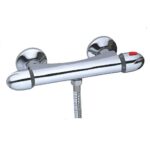 MITIGEUR DOUCHE THERMOSTATIQUE ECO BLOCAGE SECURITE 38 DEGRES CHROME