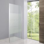 PAROI LATERALE FIXE BELLAGIO CHROME VERRE