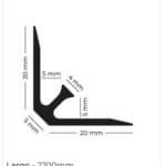 Profilé angle interieur barry