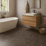 Sol PVC hydrofuge avec sous couche Paros 73x39,9cm