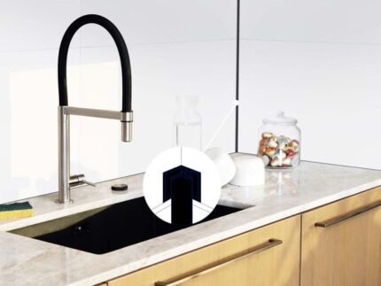 Profilé  aluminium noir coin intérieur 12mm