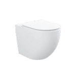 CUVETTE WC A POSER SANS BRIDE BLANCHE BRIL AVEC ABATTANT SOFT CLOSE