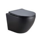 CUVETTE WC SUSPENDUE SANS BRIDE AVEC ABATTANT SOFT CLOSE – Image 2