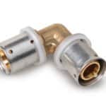 Coude 90º à sertir laiton