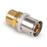 Racc. mâle fixe laiton