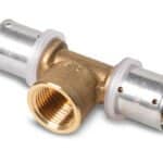 Té sortie femelle / mâle laiton