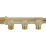 Collecteur MM 3/4"- Avec dérivation 1/2" Entraxe 47mm-Ø corps 23mm