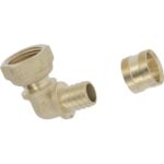 Coude Ecrou Tournant - PER Raccord à glissement laiton SERTIgliss