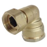 Coude à écrou prisonnier laiton 90°