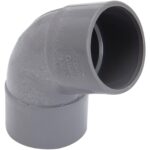 Coude PVC évacuation 67° femelle/femelle