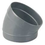 Secteur de coude PVC évacuation 15° mâle/femelle Ø100