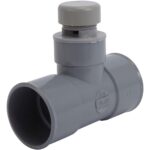 Té anti-vide PVC évacuation 87° femelle/femelle Ø40