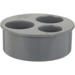 Tampon de réduction PVC évacuation triple operculé Ø100x40/32/32