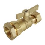 Vanne laiton pour compteur d'eau Ø25x3/4"