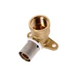 Coude applique court 1/2" PER Raccord SERTIpress type radial