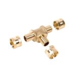 Té Inégal PER Raccord à glissement laiton SERTIgliss