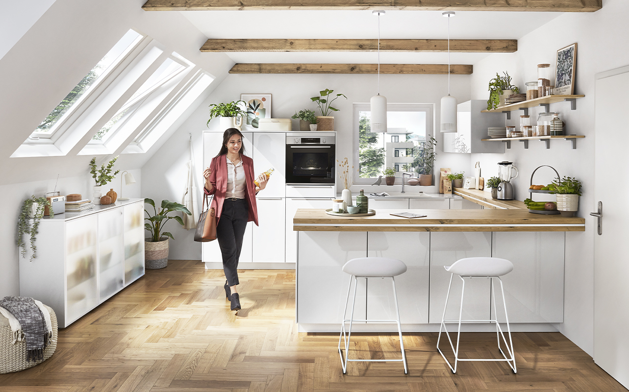 Cuisine scandinave bois clair