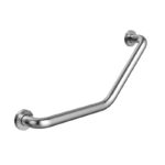 PMR - BARRE D'APPUI COUDEE A FIXER EN LAITON