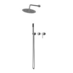 HANAE - MITIGEUR DOUCHE ENCASTRE AVEC DOUCHETTE ET CARRE D'EAU – Image 2