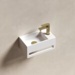 ISIS - VASQUE LAVE-MAINS SOLID SURFACE DROITE