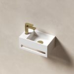 ISIS - VASQUE LAVE-MAINS SOLID SURFACE GAUCHE