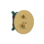 DRAKAR - MITIGEUR DOUCHE ENCASTRE ROND 2 VOIES