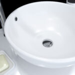 BALI - VASQUE CERAMIQUE RONDE BLANCHE – Image 2