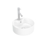 FJORD - VASQUE CERAMIQUE RONDE BLANCHE – Image 3