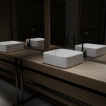 VASQUE CERAMIQUE A POSER CARREE EFFET MARBRE – Image 3