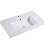 FUJI - PLAN SIMPLE VASQUE CERAMIQUE BLANC MAT