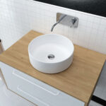 WHITE ROUND - VASQUE CERAMIQUE RONDE BLANCHE