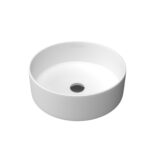 WHITE ROUND - VASQUE CERAMIQUE RONDE BLANCHE – Image 3
