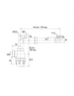 TUBULURE DE RACCORDEMENT CONNECTIC GAIN  DE PLACE LAVABO, REGLABLE NF – Image 5