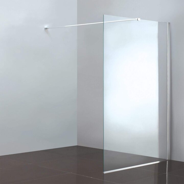 CLEAR - Paroi clear 6 mm transp ht 190 cm + 1 barre + profile mural