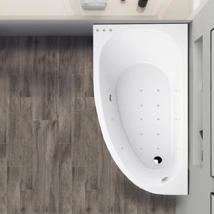 MUSE - Baignoire d’angle - Balnéo Excellence - Blanc