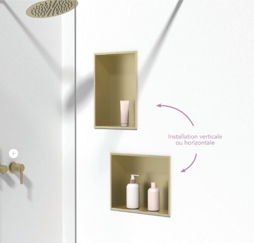 ITHOS - Niche de douche 400 × 300 × 120 mm