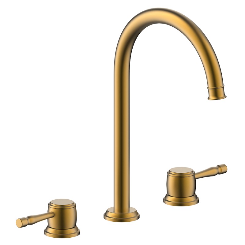 ICARE - Mélangeur lavabo - Or brossé