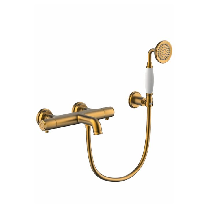 ICARE - Mitigeur thermostatique bain douche - Or brossé