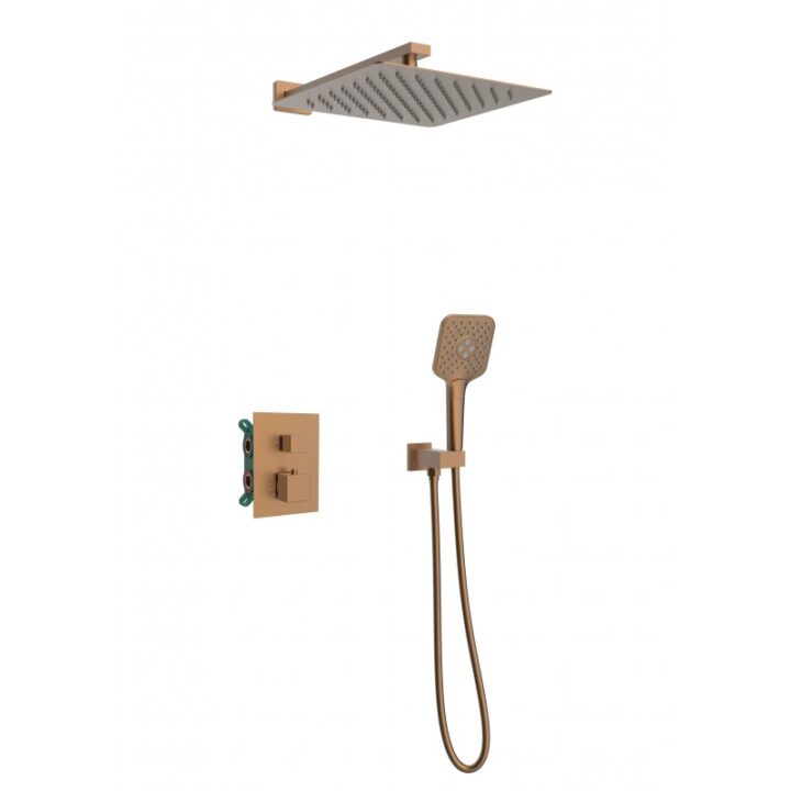 HYDRO & ENCASTRE - Kit thermostatique encastré carré 2 voies