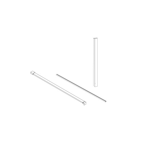 HILTON - Kit profilés et barre 120 cm