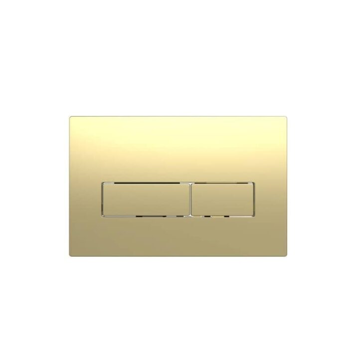 PLAQUE DE COMMANDE - Boutons rectangulaires - Or brossé