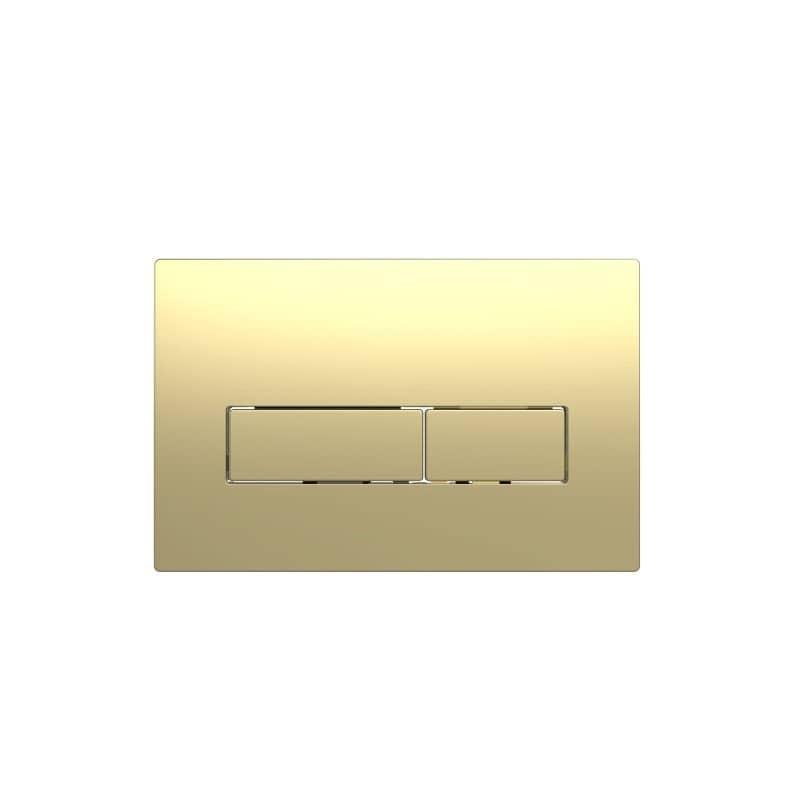 PLAQUE DE COMMANDE - Boutons rectangulaires - Or brossé