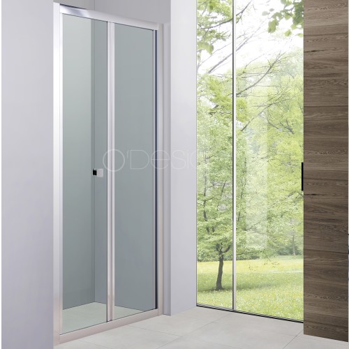 BELLAGIO - Porte pliante bellagio 86/90 cm profile chrome