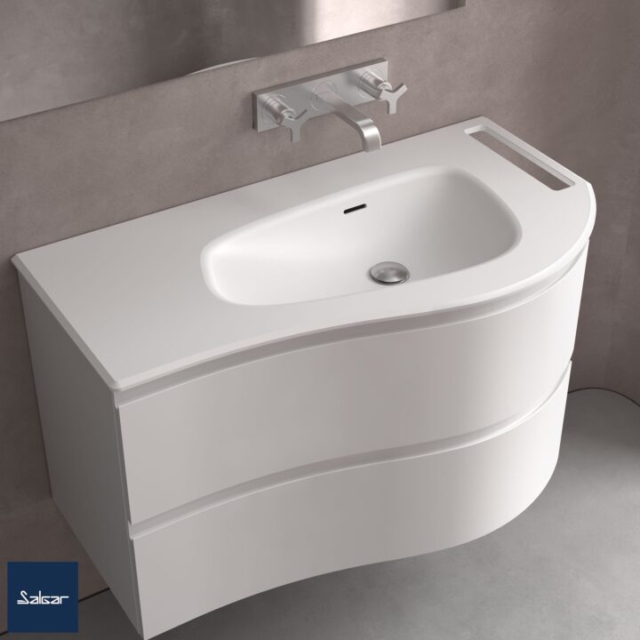 Plan vasque MAM 900 1V Bl Ma