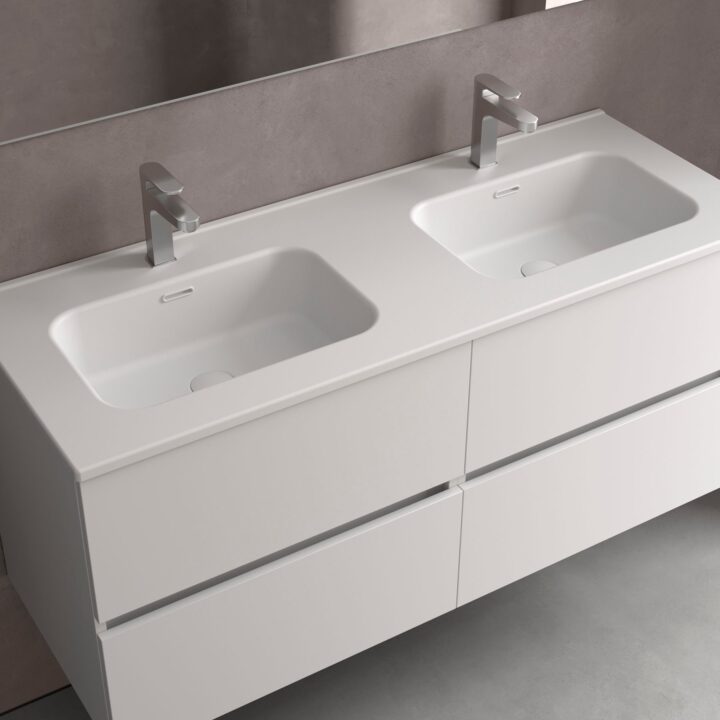 Plan vasque CONSTANZA 1200 Double Bl Ma